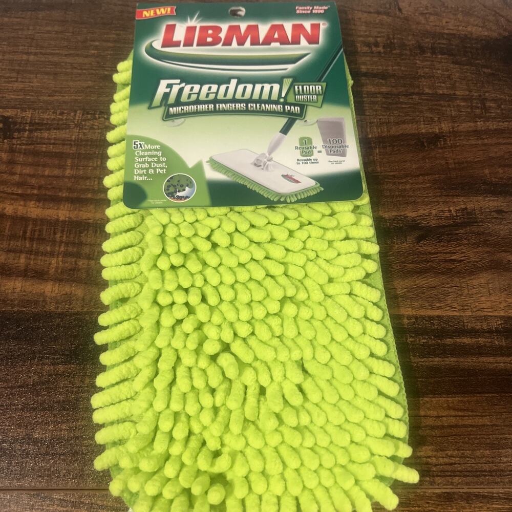 Libman Freedom Floor Duster Microfiber Fingers Cleaning Pad